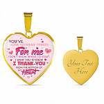 Thank You From The Bottom Of My Heart Heart Pendant Necklace - Heart Luxury Necklace (Gold Plated) Thank You From The Bottom Of My Heart Heart Pendant Necklace - Heart Luxury Necklace (Gold Plated)