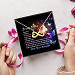 To My Mom I Love You For All The Times Infinity Heart Necklace (Gold) 5