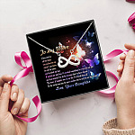 To My Mom I Love You For All The Times Infinity Heart Necklace (Silver) 5