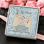 6KT. To My Bestie Hand In Hand card (5) Interlocking Hearts Necklace 4
