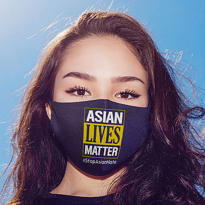 Alternative view of Asian Lives Matter Washable Reusable Custom Printed Cloth Face Mask Cover