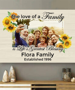 Alternative view of Custom Photo The Love Of A Family Wrapped Framed Canvas Prints - Unframed Poster - Home Decor Wall Art