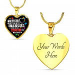 Autism Doesn't Come With A Manual Mom Heart Pendant Necklace - Heart Luxury Necklace (Gold Plated) Autism Doesn't Come With A Manual Mom Heart Pendant Necklace - Heart Luxury Necklace (Gold Plated)