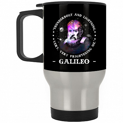 14 oz. Silver Travel Mug