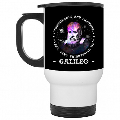 14 oz. White Travel Mug