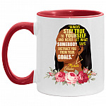 Michelle mug, White/Red, 11 oz. Accent Mug