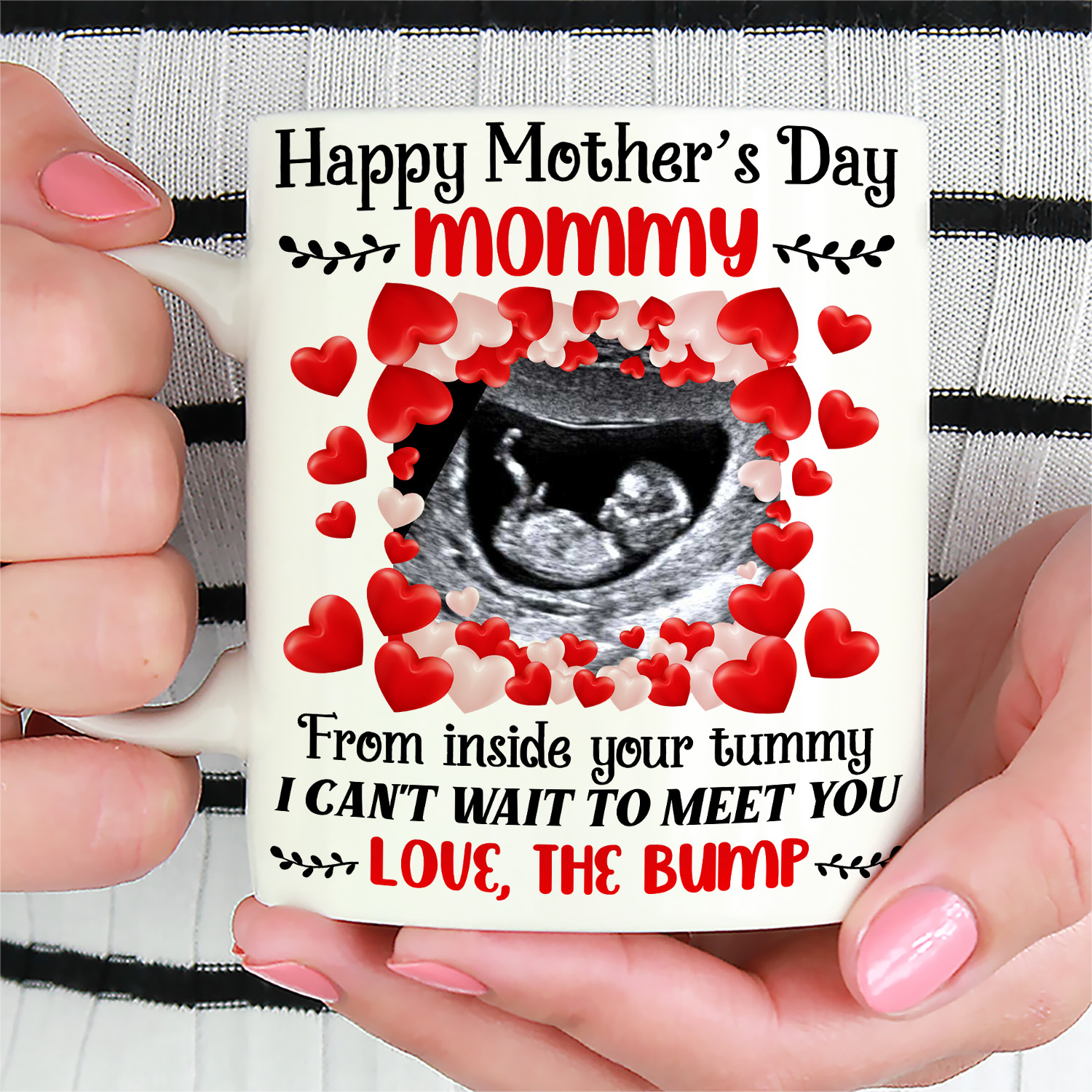 1VT. Happy Mother's Day Mommy Custom mug mockup1