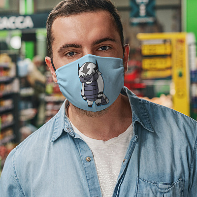 Alternative view of Avatar Appa Washable Reusable Custom - Printed Cloth Face Mask Cover