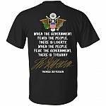 Thomas Jefferson Liberty Tyranny 2nd Second Amendment Rights Patriotic American Print On Back Only T-shirt, Black, Unisex T-Shirt Thomas Jefferson Liberty Tyranny 2nd Second Amendment Rights Patriotic American Print On Back Only T-shirt, Black, Unisex T-Shirt