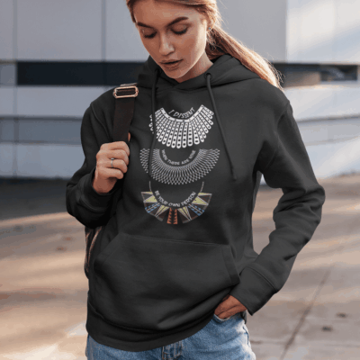 Alternative view of Ruth Bader Ginsburg Feminist - RBG Women History Month Hoodie - Sweatshirt