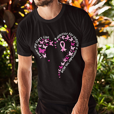 Alternative view of I Wear My Scars Like A Warrior For They're A Reminder I'm Alive T-shirt - Breast Cancer Warrior Shirt