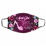 April Girl Hated, White, Cloth Face Cover – Medium/Large