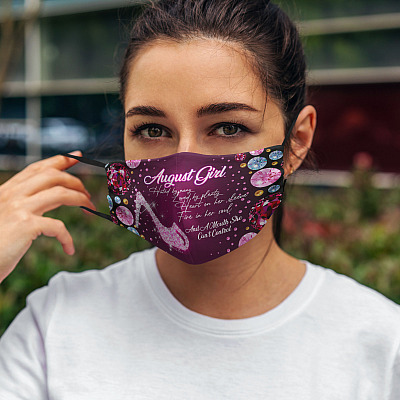 Alternative view of August Girl Hated By Many Loved By Plenty Washable Reusable Custom Printed Cloth Face Mask Cover