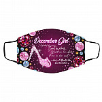 December Girl Hated, White, Cloth Face Cover – Medium/Large