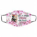 Just A Simple Woman, White, Cloth Face Cover – Medium/Large