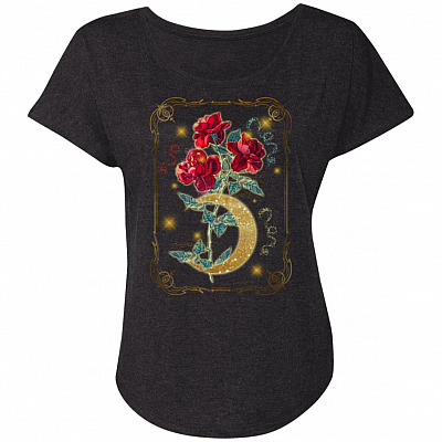 Ladies Triblend Dolman Sleeve