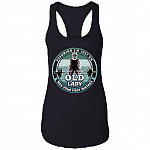old lady tank, Black, Ladies Racerback Tank