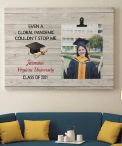 Alternative view of Personalized Photo Even A Global Pandemic Couldn't Stop Me Gallery Wrapped Framed Canvas Prints - Unframed Poster