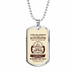 To My Son I Wish You Strength to Face Challenges with Confidence I Wish You Adventure Dog Tag Pendant Necklace - Dog Tag (Silver) To My Son I Wish You Strength to Face Challenges with Confidence I Wish You Adventure Dog Tag Pendant Necklace - Dog Tag (Silver)