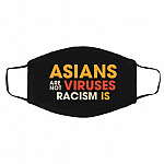 Asians Mask, Black, Cloth Face Cover – Medium/Large