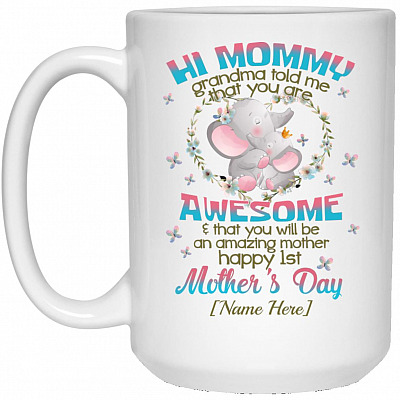 15 oz. White Mug