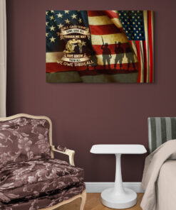Alternative view of All Gave Some Some Gave All American Flag Soldier Wrapped Framed Canvas Prints - Unframed Poster - Home Decor Wall Art