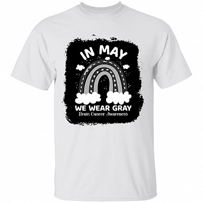 Rainbow In Shirt, White, Unisex T-Shirt