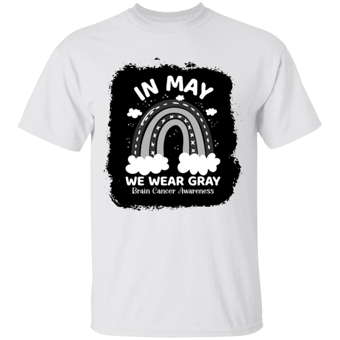 Rainbow In Shirt, White, Unisex T-Shirt