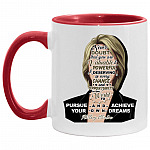 hilary accent, White/Red, 11 oz. Accent Mug