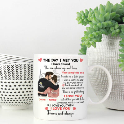 Alternative view of Personalized The Day I Met You I Have Found the One Whom My Soul Loves Valentines Gifts Ceramic Coffee Mug