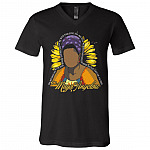 3005 Unisex Jersey SS V-Neck T-Shirt, Black, V-Neck T-Shirt
