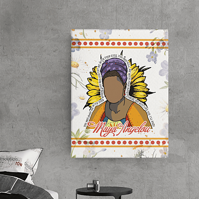 Alternative view of Maya Angelou Still I Rise Framed Canvas Prints - Phenomenal Women Feminist Unframed Poster