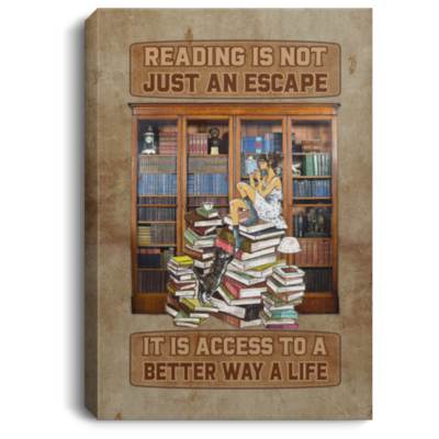 Reading Is Not Just an Escape It Is Access to a Better Way a Life Wrapped Framed Canvas Prints, White, 0.75'' Framed Canvas