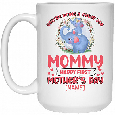 15 oz. White Mug