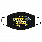 dad grad, Black, Cloth Face Cover – Medium/Large