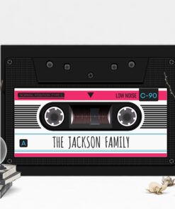 Alternative view of Personalized Family Mixtape Wrapped Framed Canvas Prints - Unframed Poster - Custom Family Canvas