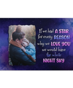 Personalized Photo If We Had A Star Gallery Wrapped Framed Canvas Prints - Unframed Poster - Home Wall Art, White, 0.75'' Framed Canvas