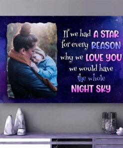 Alternative view of Personalized Photo If We Had A Star Gallery Wrapped Framed Canvas Prints - Unframed Poster - Home Wall Art