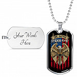 One Nation Under God Dog Tag Necklace - Dog Tag (Silver)