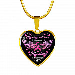 My Wings Will Have to Wait My Story Is Not Over Yet Heart Pendant Necklace - Heart Luxury Necklace (Gold Plated) My Wings Will Have to Wait My Story Is Not Over Yet Heart Pendant Necklace - Heart Luxury Necklace (Gold Plated)