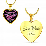 My Wings Will Have to Wait My Story Is Not Over Yet Heart Pendant Necklace - Heart Luxury Necklace (Gold Plated) My Wings Will Have to Wait My Story Is Not Over Yet Heart Pendant Necklace - Heart Luxury Necklace (Gold Plated)