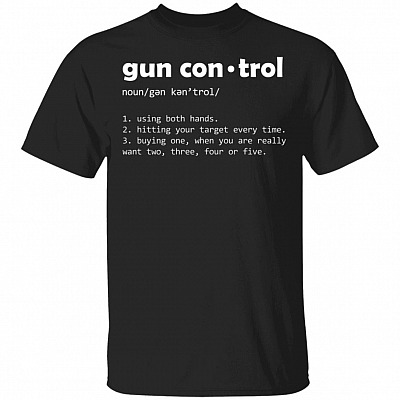 gun control, Black, Unisex T-Shirt