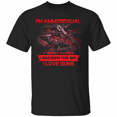 amosexual, Black, Unisex T-Shirt