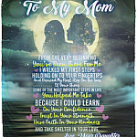 To My Mom Blanket Mother's Day, White, Cozy Plush Fleece Blanket - 50x60