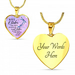 You Will Always Be The Sister Of My Soul Heart Pendant Necklace - Necklaces For Your Sister - Heart Luxury Necklace (Gold Plated) You Will Always Be The Sister Of My Soul Heart Pendant Necklace - Necklaces For Your Sister - Heart Luxury Necklace (Gold Plated)