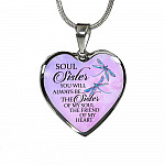 You Will Always Be The Sister Of My Soul Heart Pendant Necklace - Necklaces For Your Sister - Heart Luxury Necklace (Silver) You Will Always Be The Sister Of My Soul Heart Pendant Necklace - Necklaces For Your Sister - Heart Luxury Necklace (Silver)