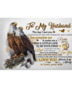 To My Husband Framed Canvas - I Have Found The One Whom My Soul Loves Unframed Poster, White, 0.75'' Framed Canvas