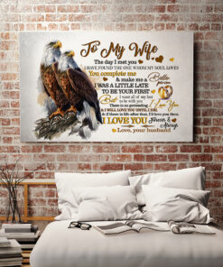 Alternative view of To My Wife Framed Canvas - I Have Found The One Whom My Soul Loves Unframed Poster