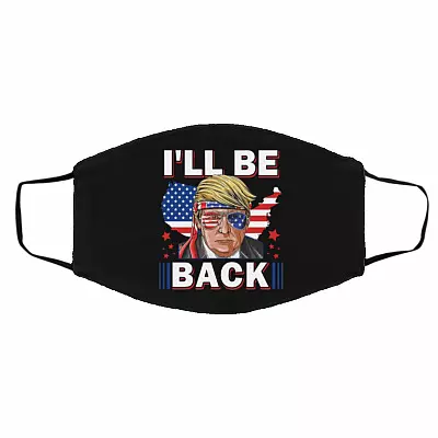 Back Mask, Black, Cloth Face Cover – Medium/Large