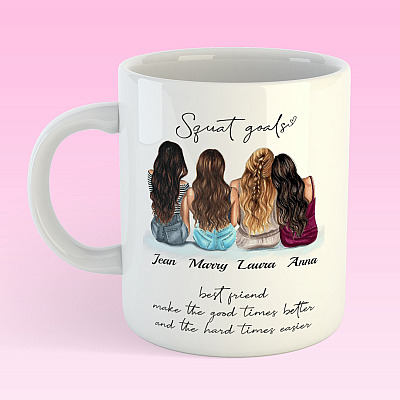 Alternative view of Personalized Best Friends Make the Good Times Better - Gift for Best Friends Forever Coffee Mug - Travel Mug